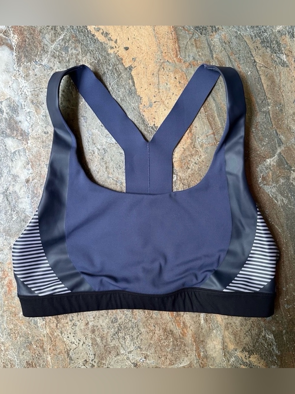 Athleta + Allyson Felix Ultimate Legend Sports Bra Size Medium Navy Blue